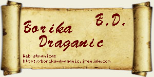 Borika Draganić vizit kartica